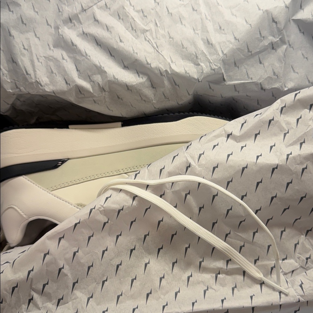 Wolf & Shepherd Women’s Baller Sport Sneakers - White/Cream Leather - Size 9 - Picture 5 of 9